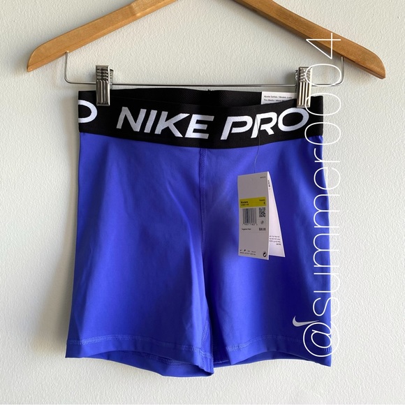 NWT Nike Pro 365 Bike Short 5.0" Lapis Blue S - Picture 3 of 5
